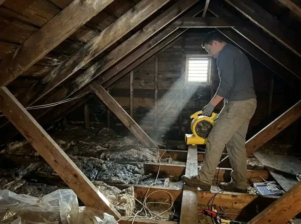attic-water-damage-drying-proc-007 — frequently asked questions, Emergency Water Extraction & 24/7 Flood Response in Angola,…